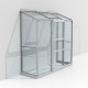 Szklarnia przyścienna Styx 1,3 m² z aluminium i szkła hartowanego 3 mm - Vitavia