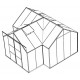 Szklarnia Sirona 13,0 m² z aluminium i szkła hartowanego 3 mm - Vitavia