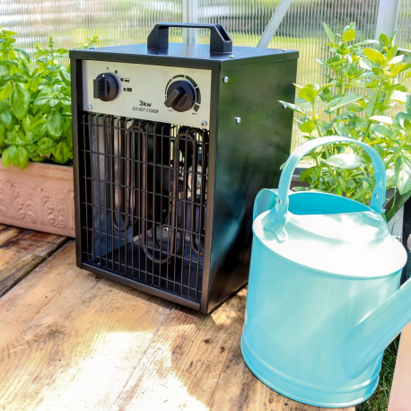 Elektryczny grzejnik szklarniowy 3000W Carinae - z funkcją wentylatora - Vitavia