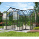Szklarnia Sirona 13,0 m² z aluminium i szkła hartowanego 3 mm w kolorze czarnym - Vitavia