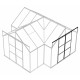 Szklarnia Sirona 13,0 m² z aluminium i szkła hartowanego 3 mm w kolorze czarnym - Vitavia