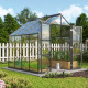 Szklarnia Domus 6,7 m² z aluminium i szkła hartowanego 3 mm w kolorze czarnym - Vitavia