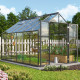Szklarnia Domus 9,9 m² z aluminium i szkła hartowanego 3 mm w kolorze czarnym - Vitavia