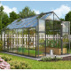 Szklarnia Domus 11,5 m² z aluminium i szkła hartowanego 3 mm w kolorze czarnym - Vitavia