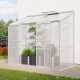 Szklarnia przyścienna Styx 3,3 m² z aluminium i paneli poliwęglanowych 4 mm - Vitavia