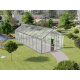 Szklarnia ogrodowa 18,6m² z aluminium i poliwęglanu 6mm Sanus XL18 - Gampre