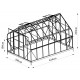 Szklarnia ogrodowa 3x4,2 m COMTESSE z antracytowego aluminium i szkła hartowanego 4 mm - Green Protect 