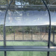 Szklarnia ogrodowa 3x4,8 m COMTESSE z antracytowego aluminium i szkła hartowanego 4 mm - Green Protect
