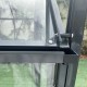Konstrukcja szklarni ogrodowej (bez paneli) 16,32 m² z antracytowego aluminium - Green Protect