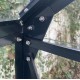 Konstrukcja szklarni ogrodowej (bez paneli) 16,32 m² z antracytowego aluminium - Green Protect