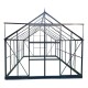 Konstrukcja szklarni ogrodowej (bez paneli) 16,32 m² z antracytowego aluminium - Green Protect