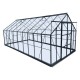 Konstrukcja szklarni ogrodowej (bez paneli) 16,32 m² z antracytowego aluminium - Green Protect