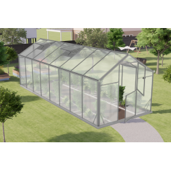 Szklarnia ogrodowa 12,54m² z aluminium i poliwęglanu 6mm Sanus L12 - Gampre