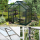 Zestaw szklarnia Apollo 2,5 m² z poliwęglanu 4 mm w kolorze szmaragdowym + akcesoria - Vitavia