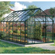 Szklarnia Uranus 11,5 m² z aluminium i szkła hartowanego 3 mm w kolorze szmaragdowym - Vitavia