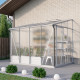 Szklarnia przyścienna Osiris 5,2 m² z aluminium i paneli poliwęglanowych 6 mm - Vitavia