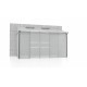 Szklarnia przyścienna Osiris 6,5 m² z aluminium i paneli poliwęglanowych 4 mm - Vitavia