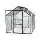 Szklarnia Venus 5m² z aluminium i szkła hartowanego 3 mm w kolorze czarnym - Vitavia