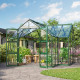 Szklarnia Campus 13,0 m² z aluminium i szkła hartowanego 3 mm w kolorze szmaragdowym - Vitavia