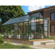 Szklarnia Mars 11,5 m² z aluminium i szkła hartowanego 3 mm w kolorze szmaragdowym - Vitavia