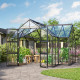 Szklarnia Campus 13,0 m² z aluminium i szkła hartowanego 3 mm w kolorze czarnym - Vitavia