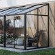 Przyścienna szklarnia ogrodowa 6,04 m² - wys. 248 cm - z aluminium i szkła hartowanego - BloomCabin