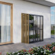 Szklarnia ogrodowa Mini 1,4 m² aluminiowa konstrukcja, drewniane wykończenie i szkło hartowane - BloomCabin