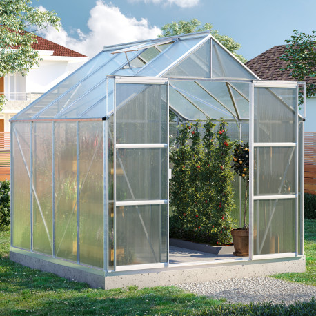 Szklarnia Uranus 6,7 m² z aluminium i paneli poliwęglanowych 4 mm - Vitavia