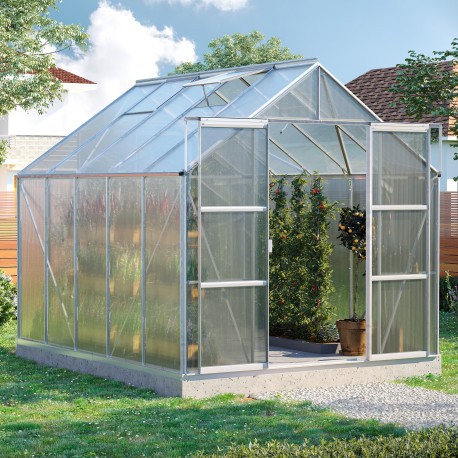 Szklarnia Uranus 8,3 m² z aluminium i paneli poliwęglanowych 4 mm - Vitavia