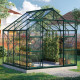 Szklarnia Uranus 6,7 m² z aluminium i szkła hartowanego 3 mm w kolorze szmaragdowym - Vitavia