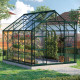Szklarnia Uranus 8,3 m² z aluminium i szkła hartowanego 3 mm w kolorze szmaragdowym - Vitavia