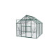 Szklarnia Uranus 8,3 m² z aluminium i szkła hartowanego 3 mm w kolorze szmaragdowym - Vitavia