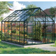 Szklarnia Uranus 9,9 m² z aluminium i szkła hartowanego 3 mm w kolorze szmaragdowym - Vitavia