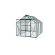 Szklarnia Uranus 9,9 m² z aluminium i szkła hartowanego 3 mm w kolorze szmaragdowym - Vitavia