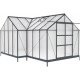 Zestaw wymiennych paneli poliwęglanowych o grubości 4mm do szklarni Orangerie C o powierzchni 13,5m² - Green Protect