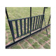 Szeroka składana półka z aluminium na nóżkach 120x52,5x79cm - Green Protect