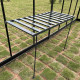 Szeroka składana półka z aluminium na nóżkach 120x52,5x79cm - Green Protect