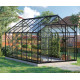 Szklarnia Uranus 11,5 m² z aluminium i szkła hartowanego 3 mm w kolorze czarnym - Vitavia