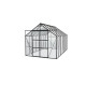 Szklarnia Uranus 11,5 m² z aluminium i szkła hartowanego 3 mm w kolorze czarnym - Vitavia