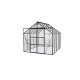 Szklarnia Uranus 8,3 m² z aluminium i szkła hartowanego 3 mm w kolorze czarnym - Vitavia