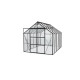 Szklarnia Uranus 9,9 m² z aluminium i szkła hartowanego 3 mm w kolorze czarnym - Vitavia