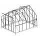 Konstrukcja szklarni ogrodowej Comtesse (bez paneli) 11m² z antracytowego aluminium - Green Protect