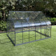 Konstrukcja szklarni ogrodowej Comtesse (bez paneli) 11m² z antracytowego aluminium - Green Protect