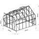 Konstrukcja szklarni ogrodowej Comtesse (bez paneli) 11m² z antracytowego aluminium - Green Protect