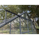 Konstrukcja szklarni ogrodowej Comtesse (bez paneli) 11m² z antracytowego aluminium - Green Protect