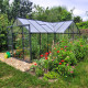 Szklarnia ogrodowa Orangerie C 13,5 m² antracytowa z 4 mm szkła hartowanego + podstawa Green Protect