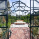 Szklarnia ogrodowa Orangerie B 12 m² antracytowa z 4 mm szkła hartowanego + podstawa Green Protect