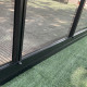 Szklarnia ogrodowa 3,6x5,5m ROYALE z aluminium w kolorze czarnym i szkła hartowanego 4 mm - Green Protect
