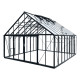 Szklarnia ogrodowa 4,9x5,5m ROYALE z aluminium w kolorze czarnym i szkła hartowanego 4 mm - Green Protect