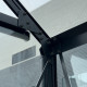 Szklarnia ogrodowa 4,9x5,5m ROYALE z aluminium w kolorze czarnym i szkła hartowanego 4 mm - Green Protect